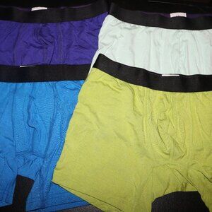 MeUndies lot of 4 boxer briefs size small solid colors NWOT